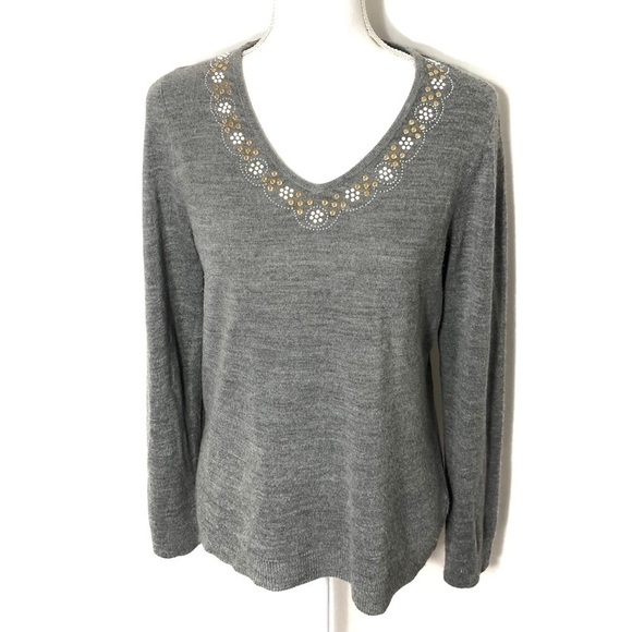 Debbie Morgan Sweaters - Debbie Morgan Appliqué Sweater Large Women’s